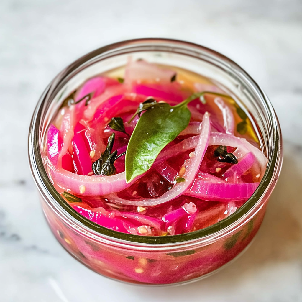 Recipe preparation for Pickled Red Onions