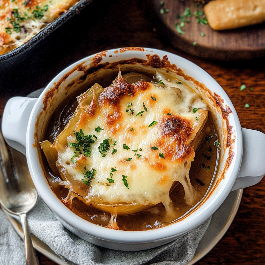 Recipe preparation for French Onion Soup