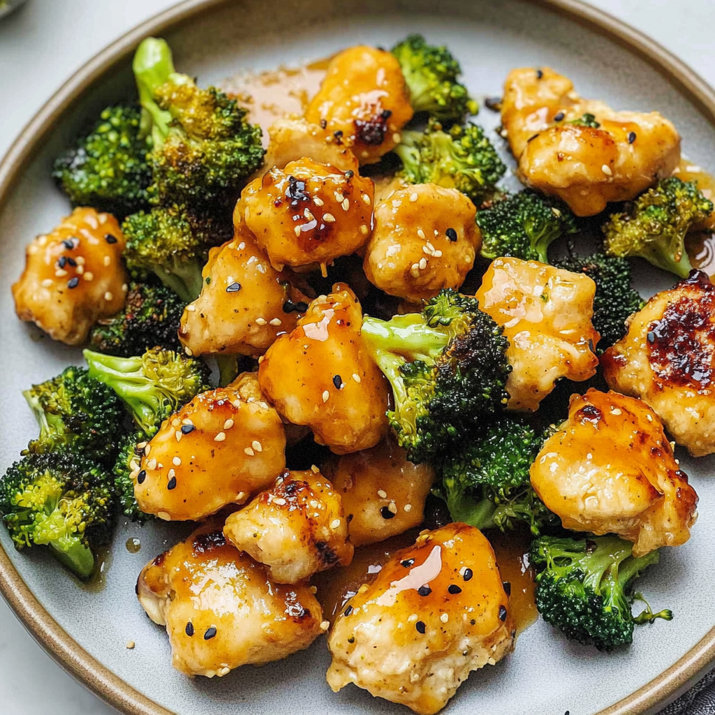 Recipe preparation for Air Fryer Chicken Bites and Broccoli