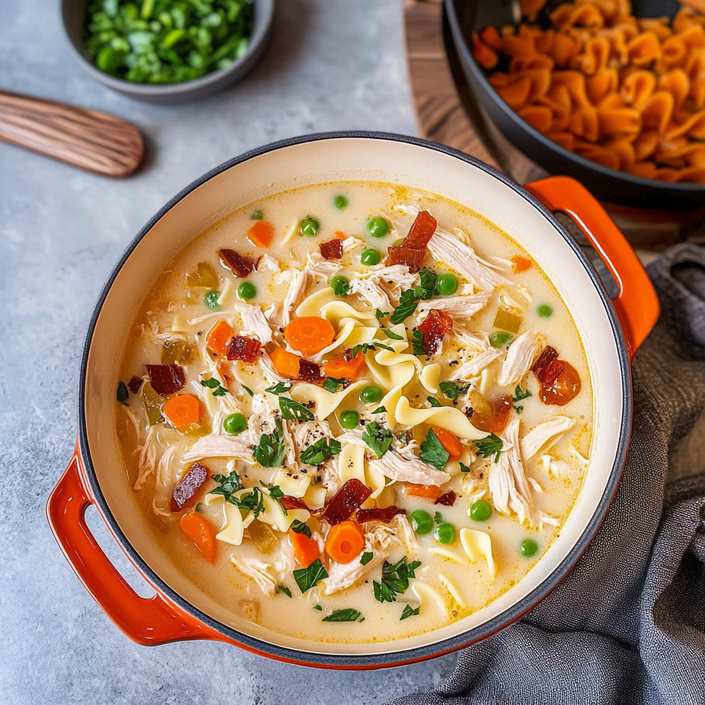 Recipe preparation for Crack Chicken Noodle Soup Recipe