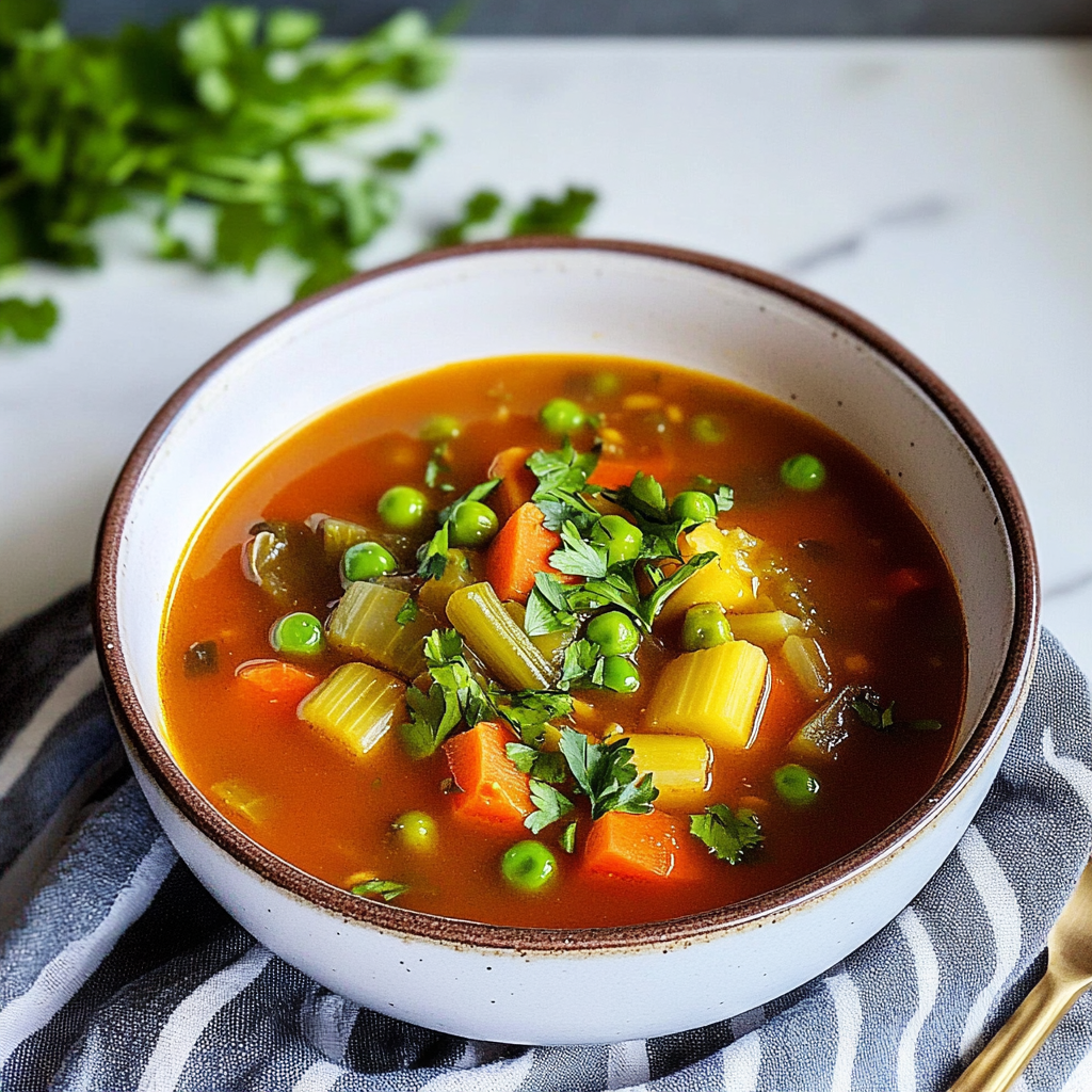 Recipe preparation for Best Vegetable Soup