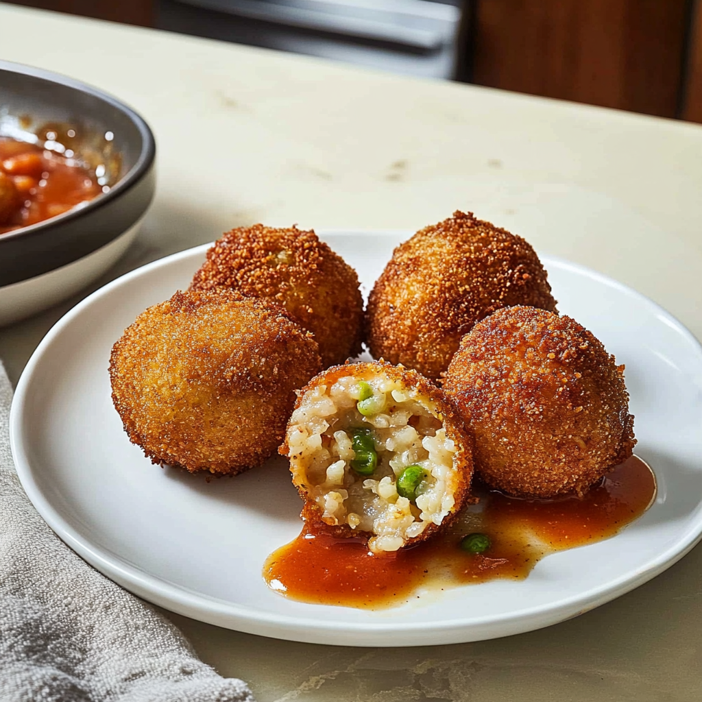 Recipe preparation for Arancini Italian Rice Balls
