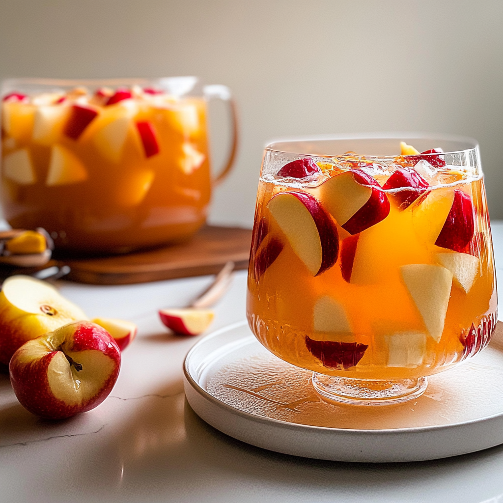 Recipe preparation for Apple Cider Sangria