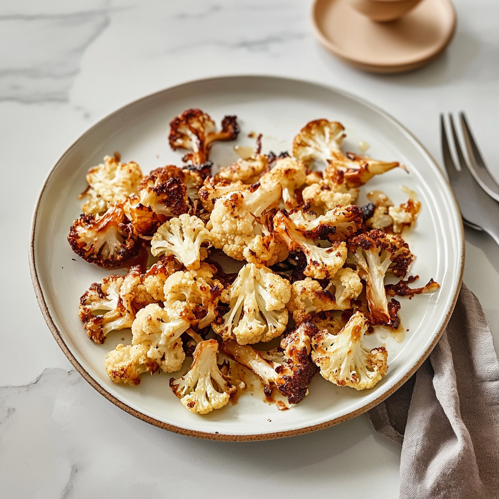 Recipe preparation for parmesan roasted cauliflower