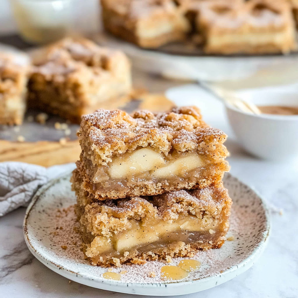 Recipe preparation for Apple Snickerdoodle Bars