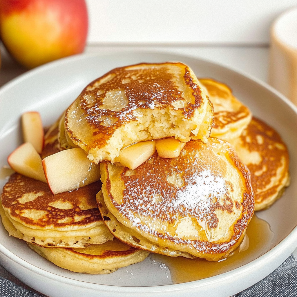 Recipe preparation for Apple Yogurt Pancakes