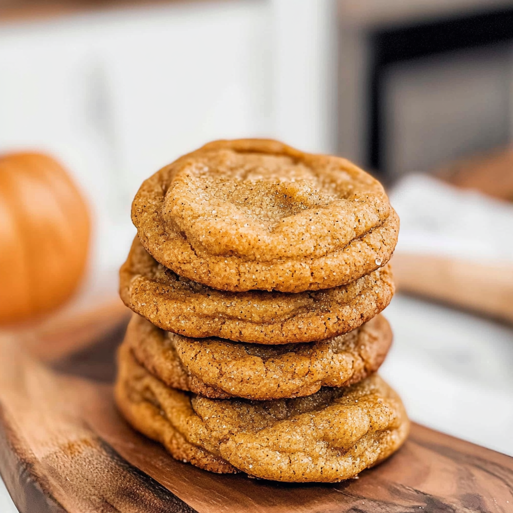 Recipe preparation for Chewy Pumpkin Spice Cookies