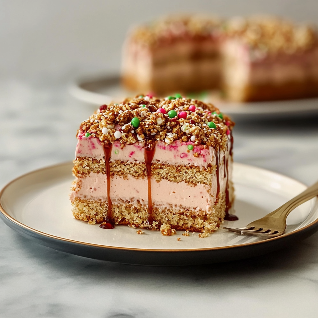 Recipe preparation for Christmas Crunch Cake