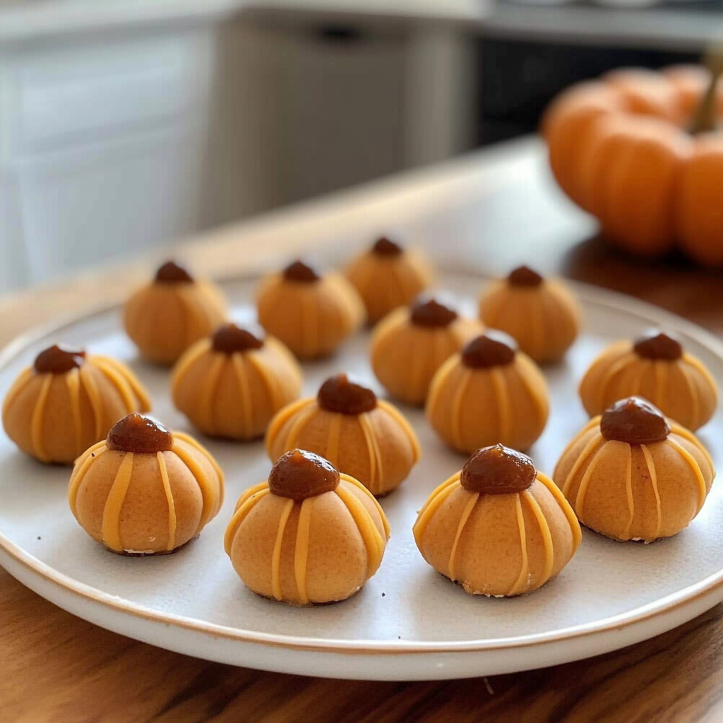 Recipe preparation for Pumpkin Cheesecake Truffles