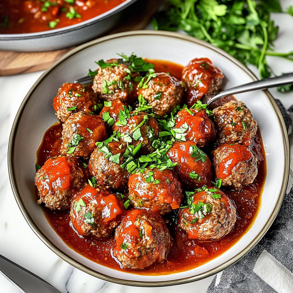 Recipe preparation for Homemade Meatballs