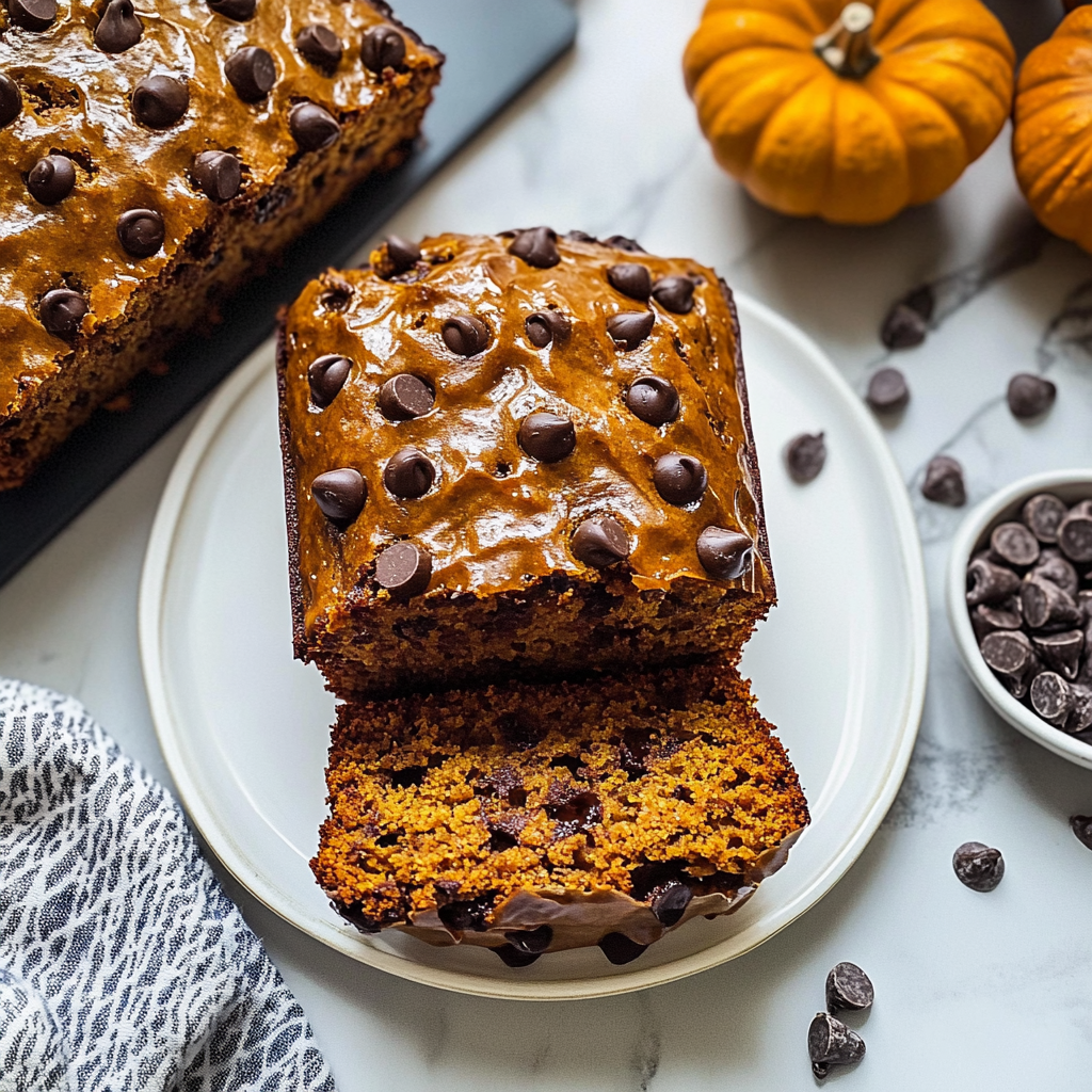 Recipe preparation for Pumpkin Chocolate Chip Bread