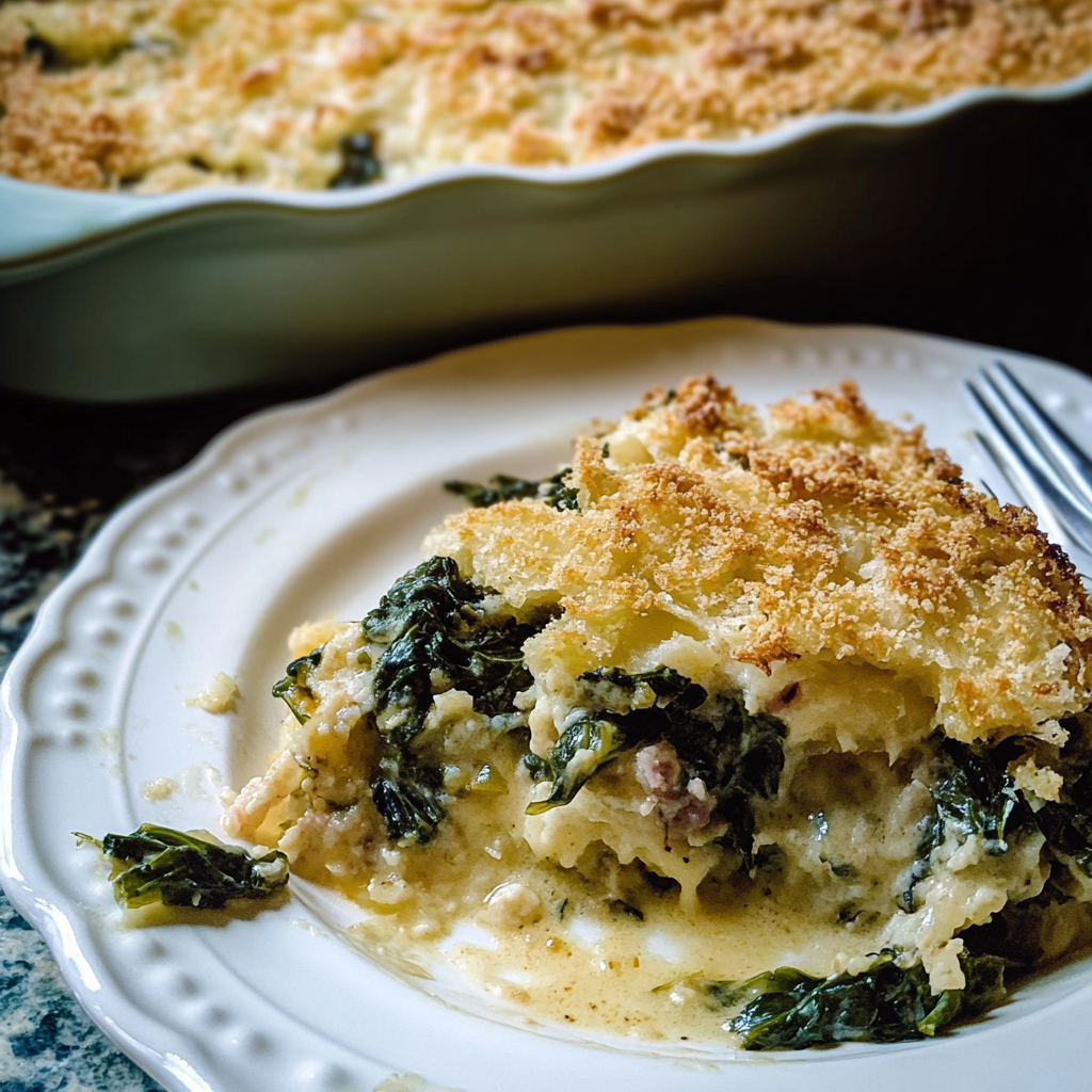 Recipe preparation for Swiss Chard Gratin