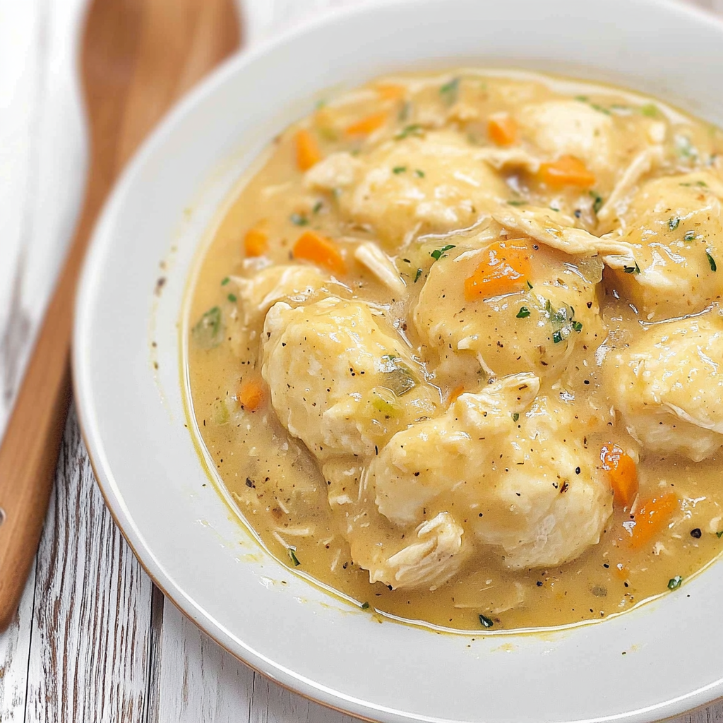 Recipe preparation for Instant Pot Chicken and Dumplings