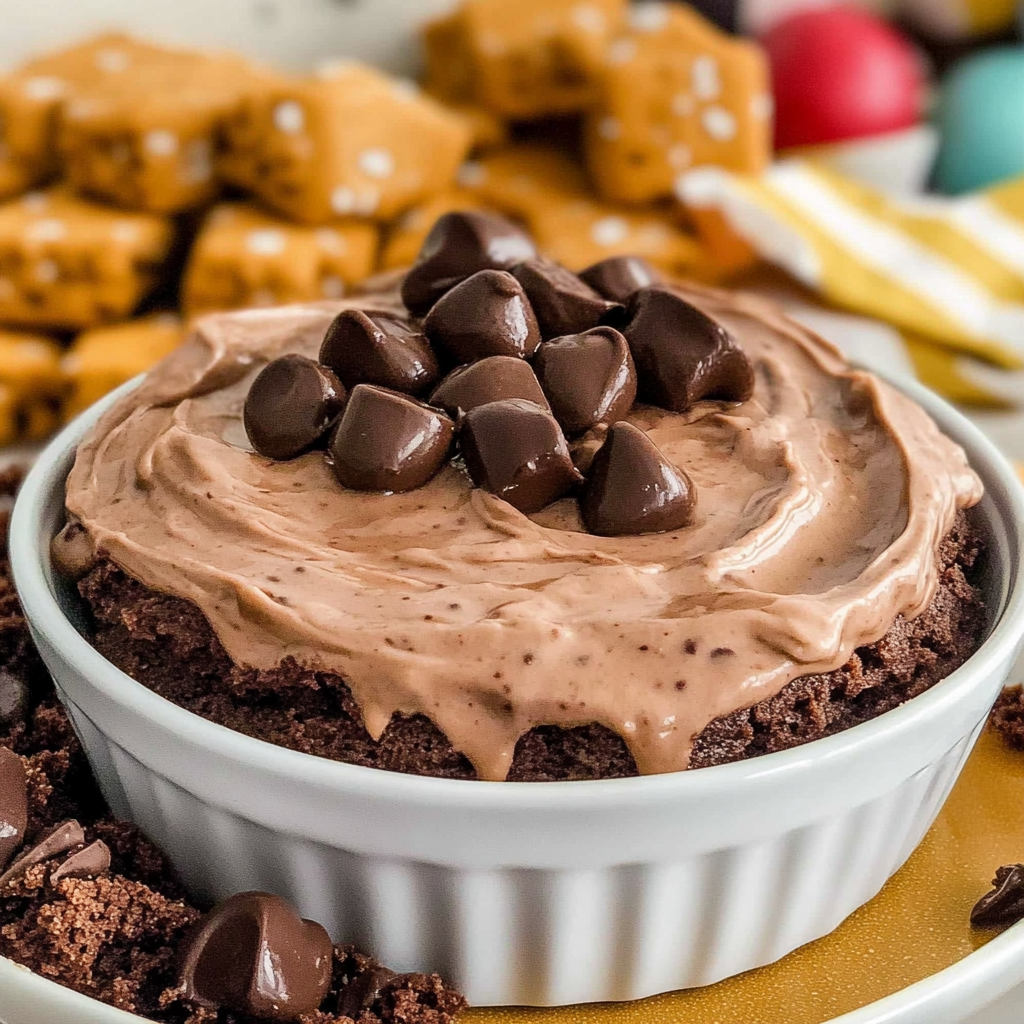 Recipe preparation for brownie batter dip