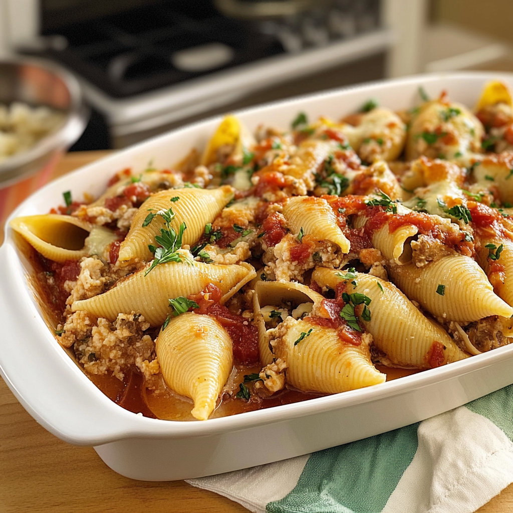 Recipe preparation for Classic Stuffed Shells