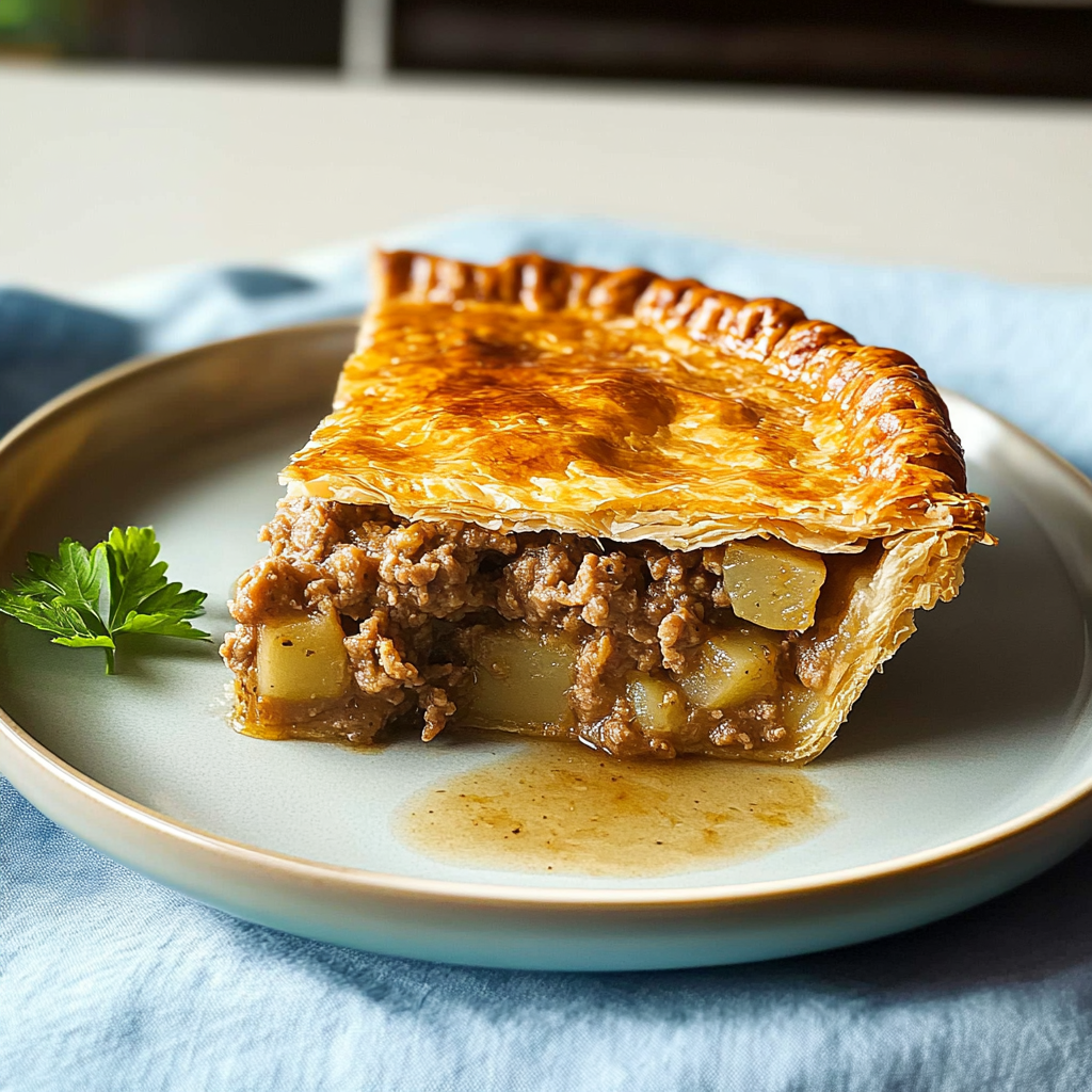 Recipe preparation for Tourtière – Meat and Potato Pie