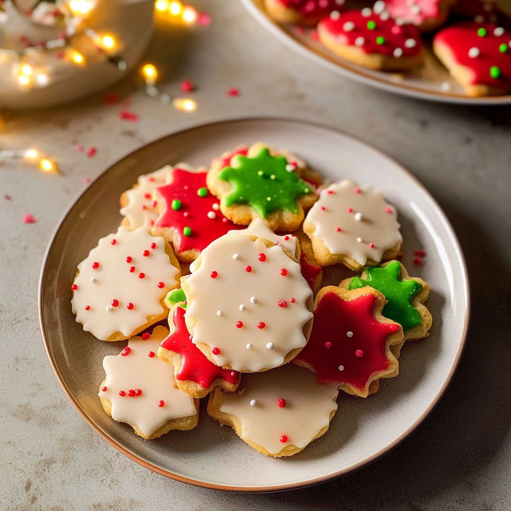 Recipe preparation for Christmas Cut-Out Shortbread Cookies