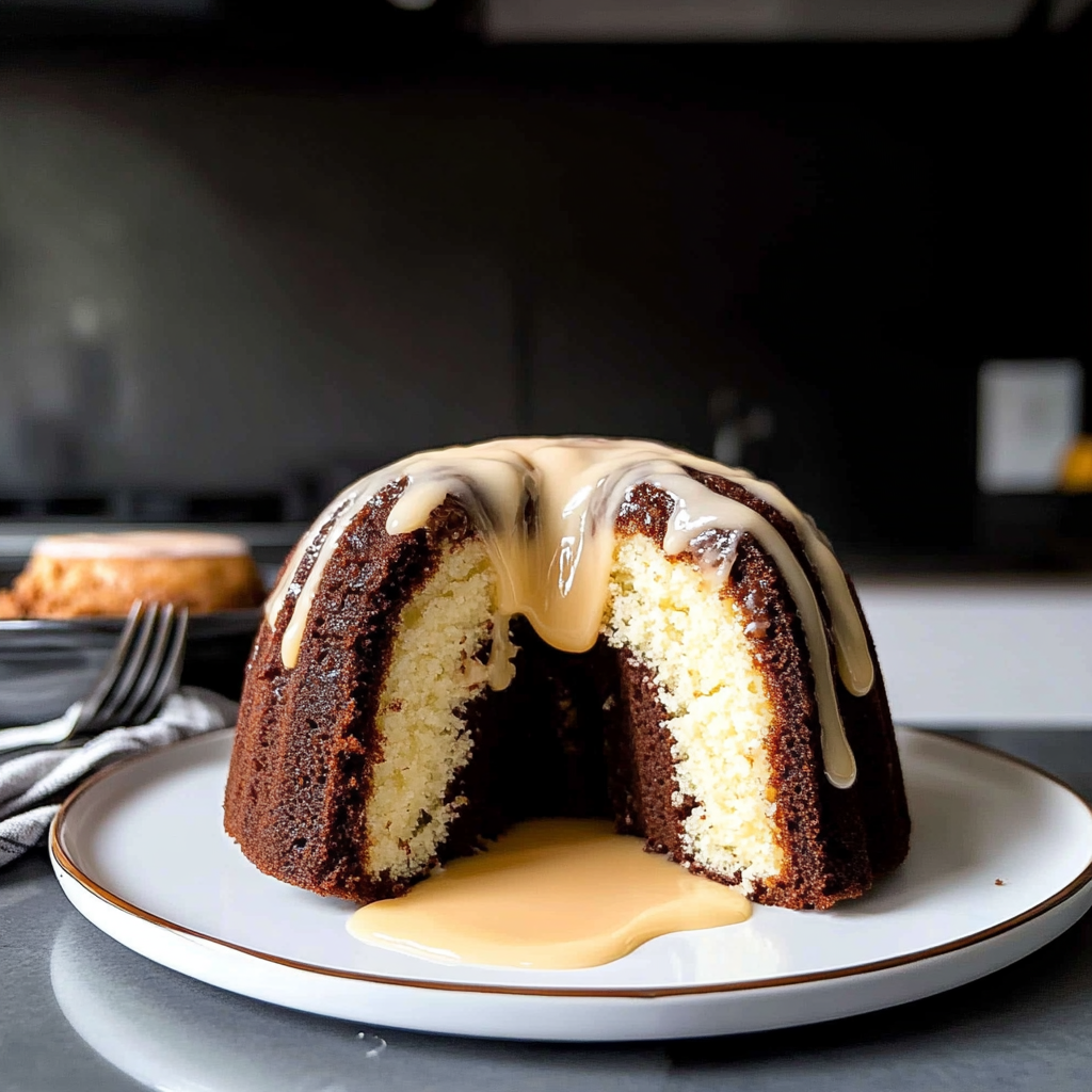 Recipe preparation for Cream Cheese Bundt Cake