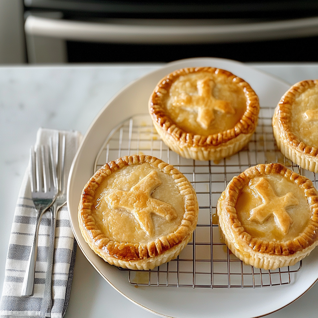 Recipe preparation for MINI CHICKEN POT PIES