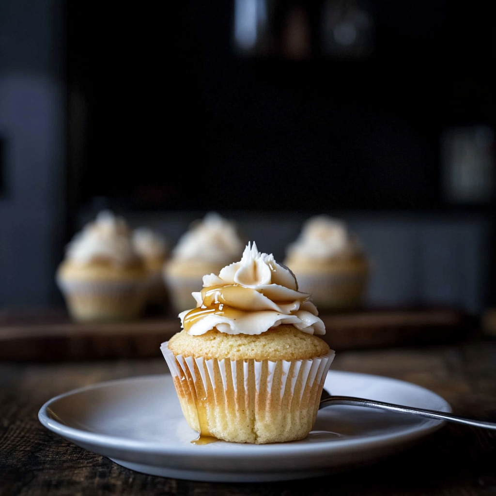 Recipe preparation for Maple Whisky Cupcakes
