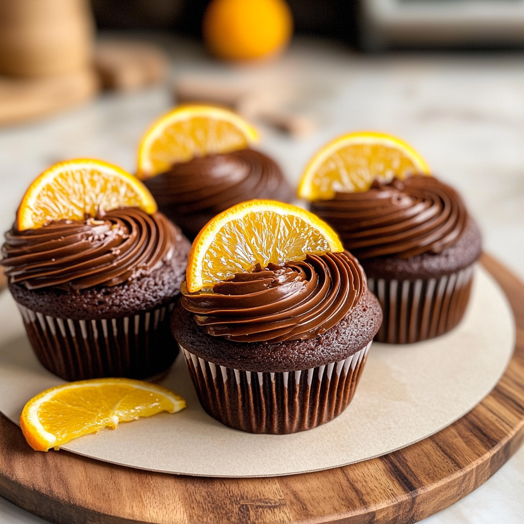 Recipe preparation for Chocolate Orange Cupcakes