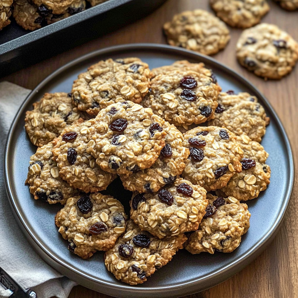 Recipe preparation for Resolution-Friendly Oatmeal Raisin Cookies