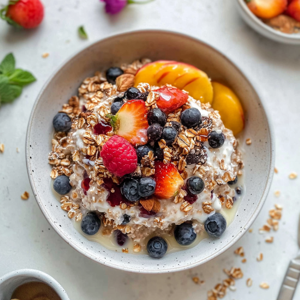 Recipe preparation for Overnight Bircher Muesli