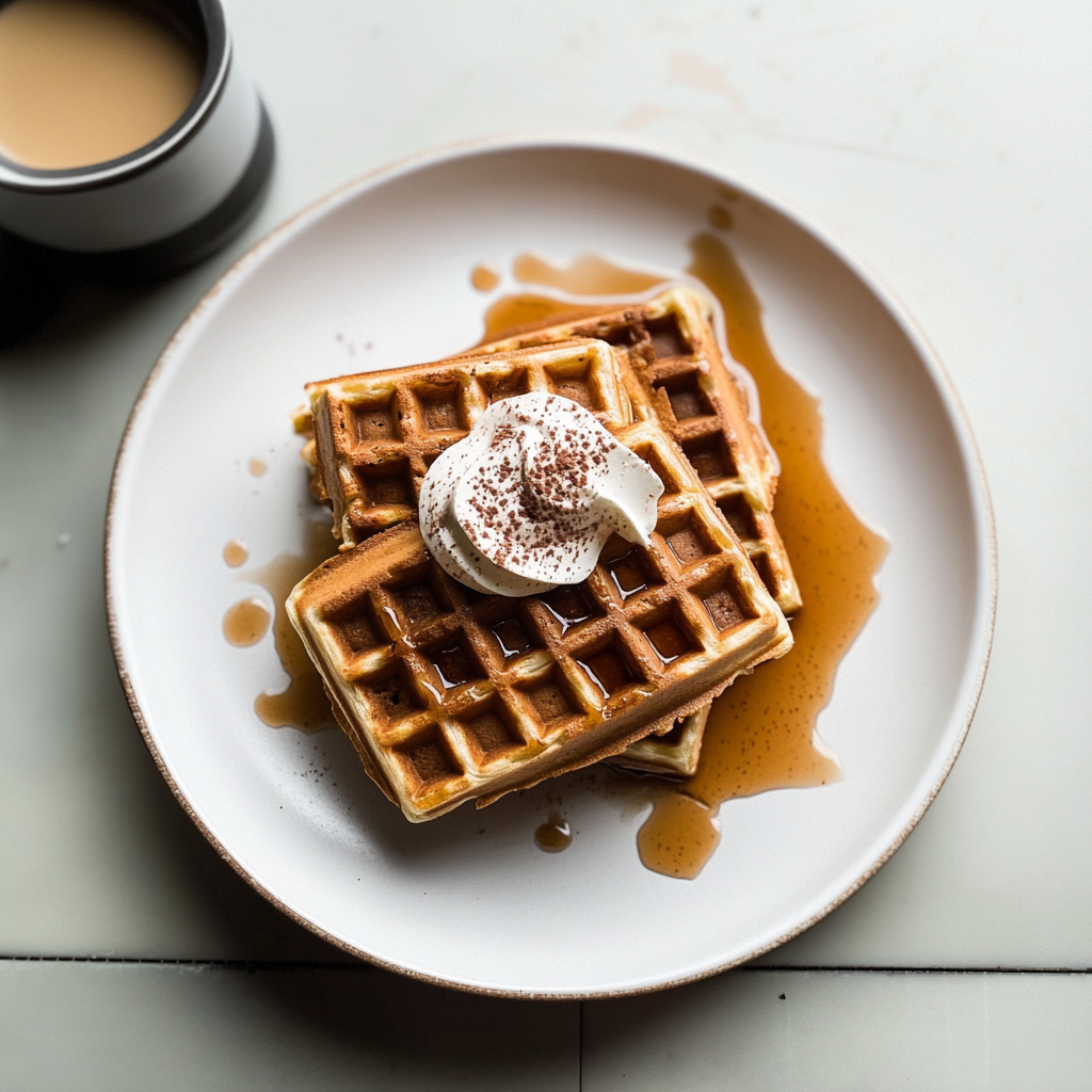 Recipe preparation for Protein Coffee Waffles