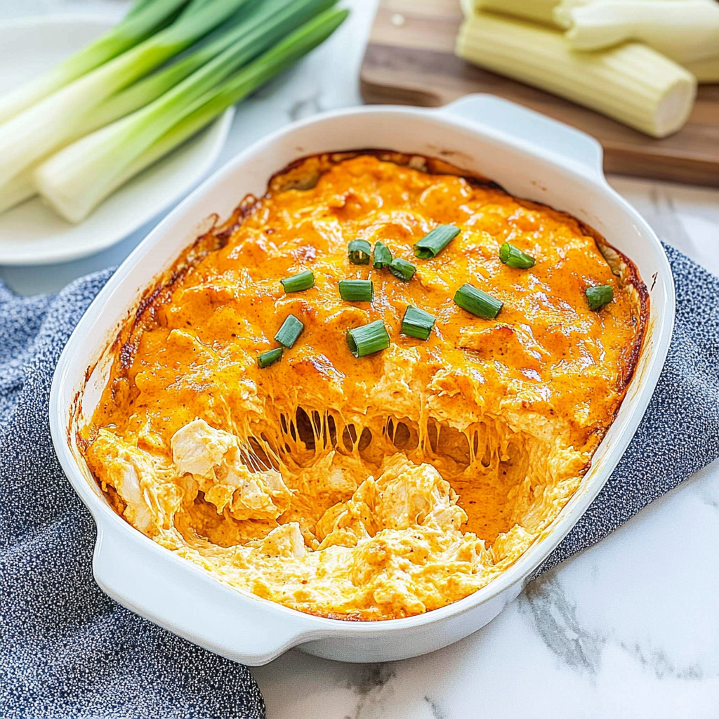 Recipe preparation for Buffalo Chicken Dip