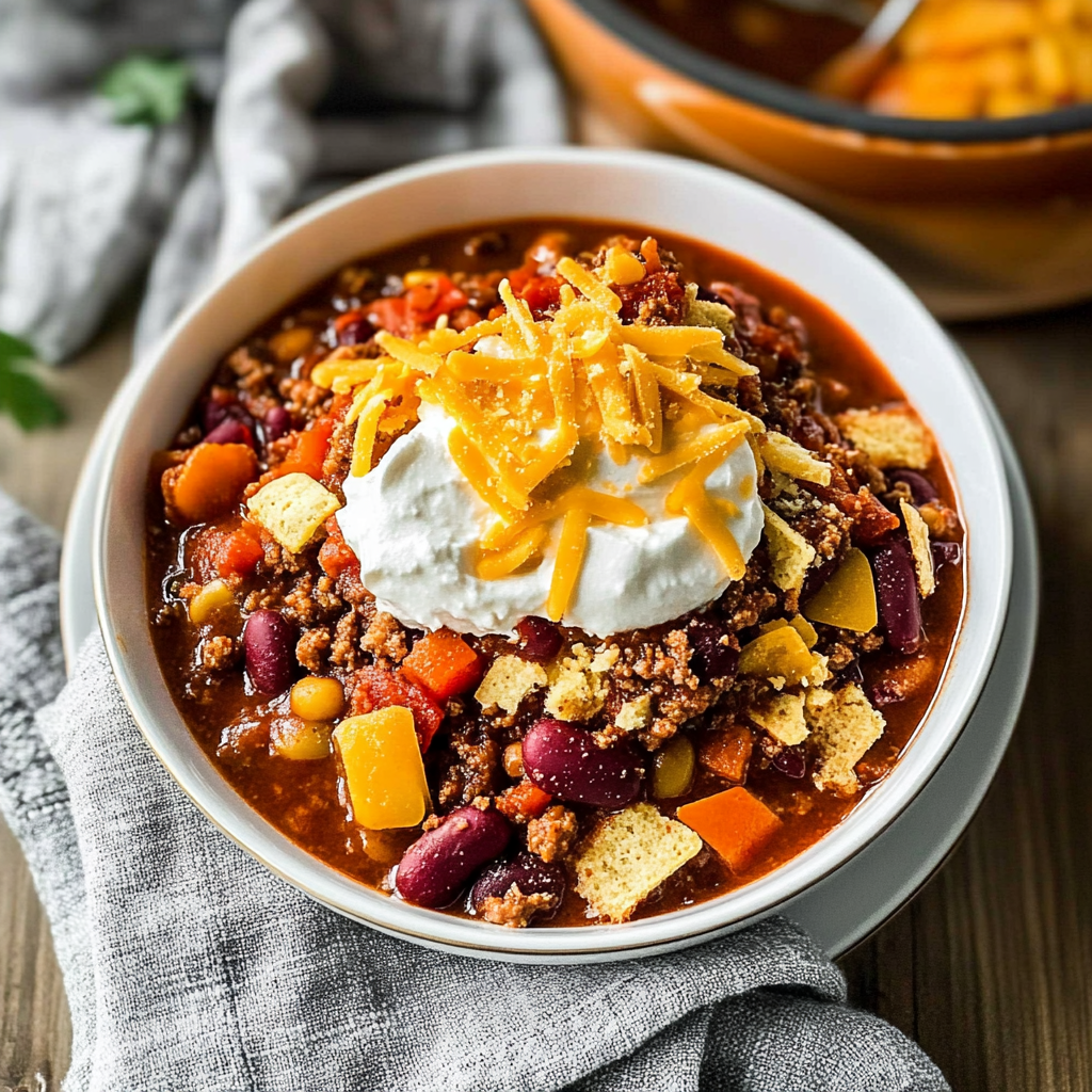 Recipe preparation for One Pot Chili