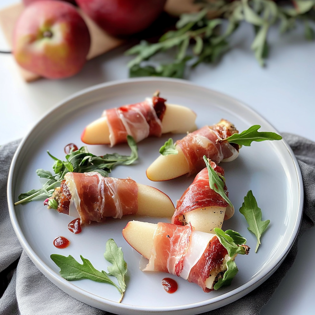 Recipe preparation for Prosciutto Wrapped Pears